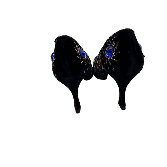 Caparros Vintage Jeweled Velvet Heels Limited Edition BNWOT - Picture 13 of 13